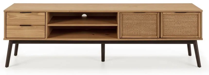 Comodă TV din lemn de pin 180x52 cm Natasha – Marckeric