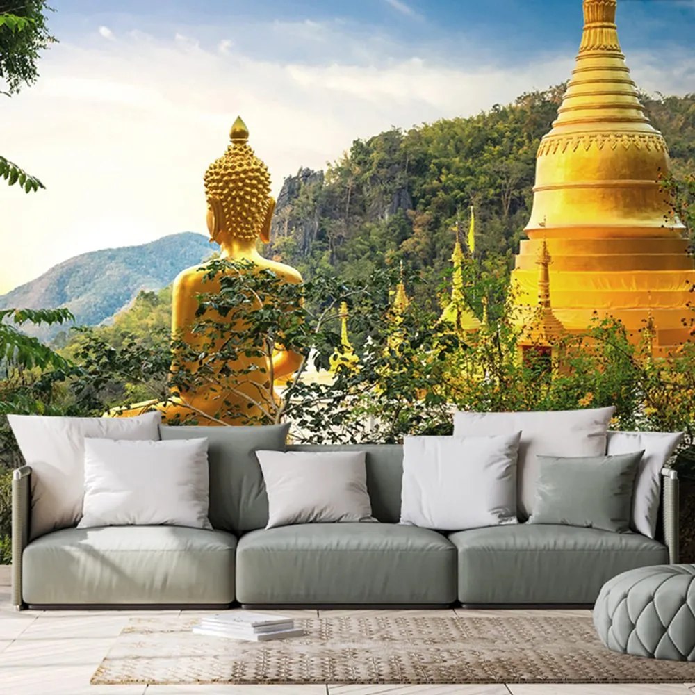 Tapet vedere la Buddha de aur