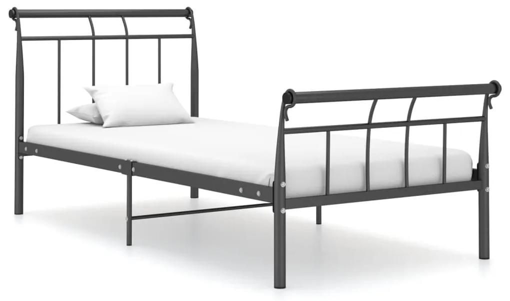 325030 vidaXL Cadru de pat, negru, 90x200 cm, metal