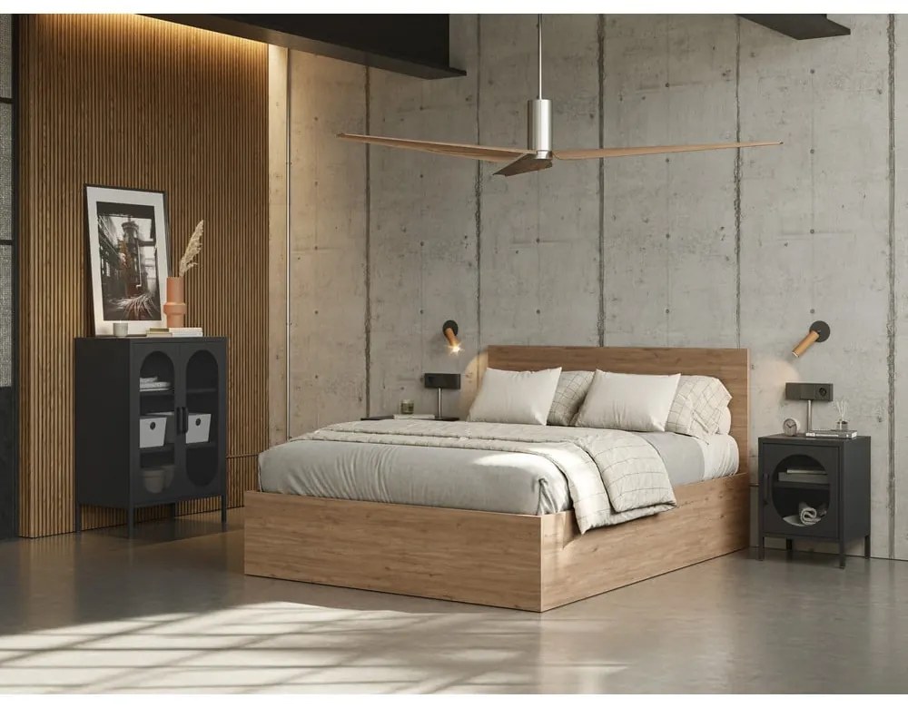 Dulap negru 70x100 cm Diora – Marckeric