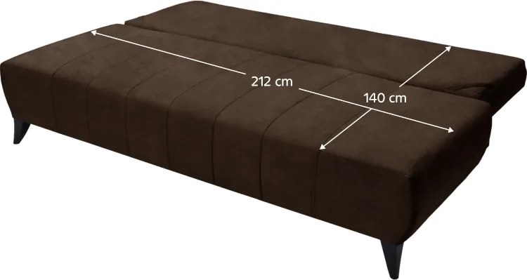 Canapea extensibilă, maro, BERO