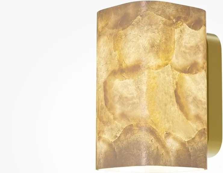 Aplica de perete Maris din metal auriu si scoica Capiz