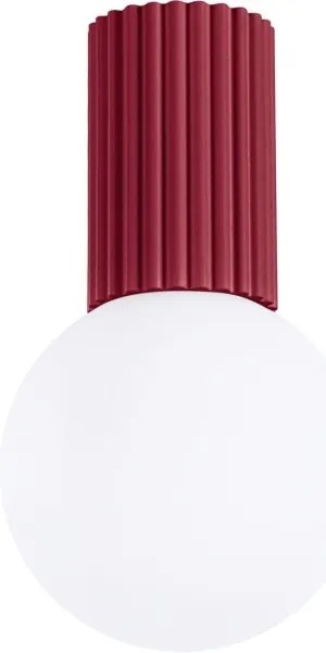 Plafonieră pentru baie Sollux SL.1748 HALO 1xG9/8W/230V IP44 roșu