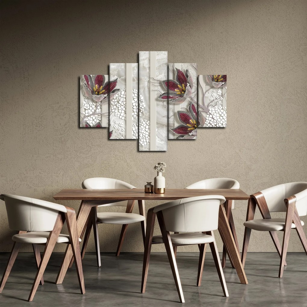 Tablou - Flori decorative (150x105 cm)
