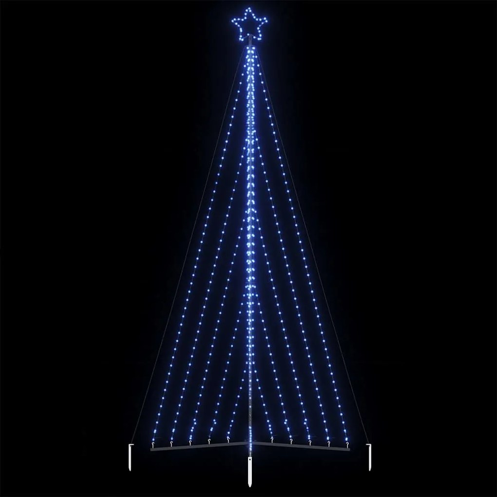vidaXL Pom de Crăciun LED 570 LED-uri Albastru 399 cm