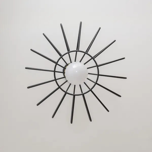 Lampă suspendată pe cablu SOLANO 1xE27/15W/230V negru/auriu