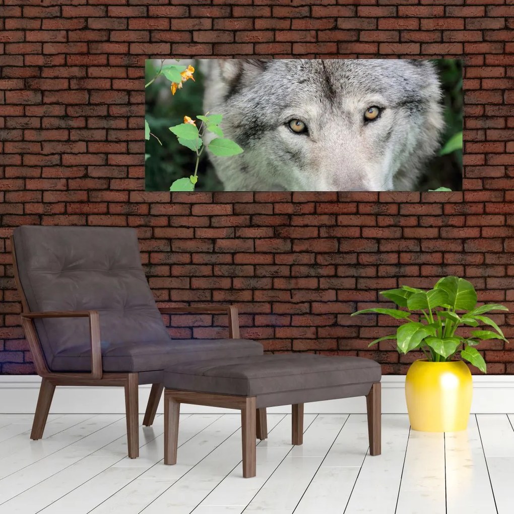 Tablou - Portret de lup (120x50 cm)