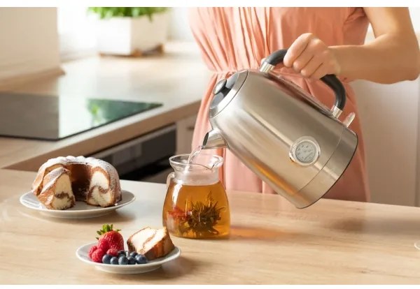 Fierbător de apă 1,7 l 2200W/230V oțel inoxidabil Sencor