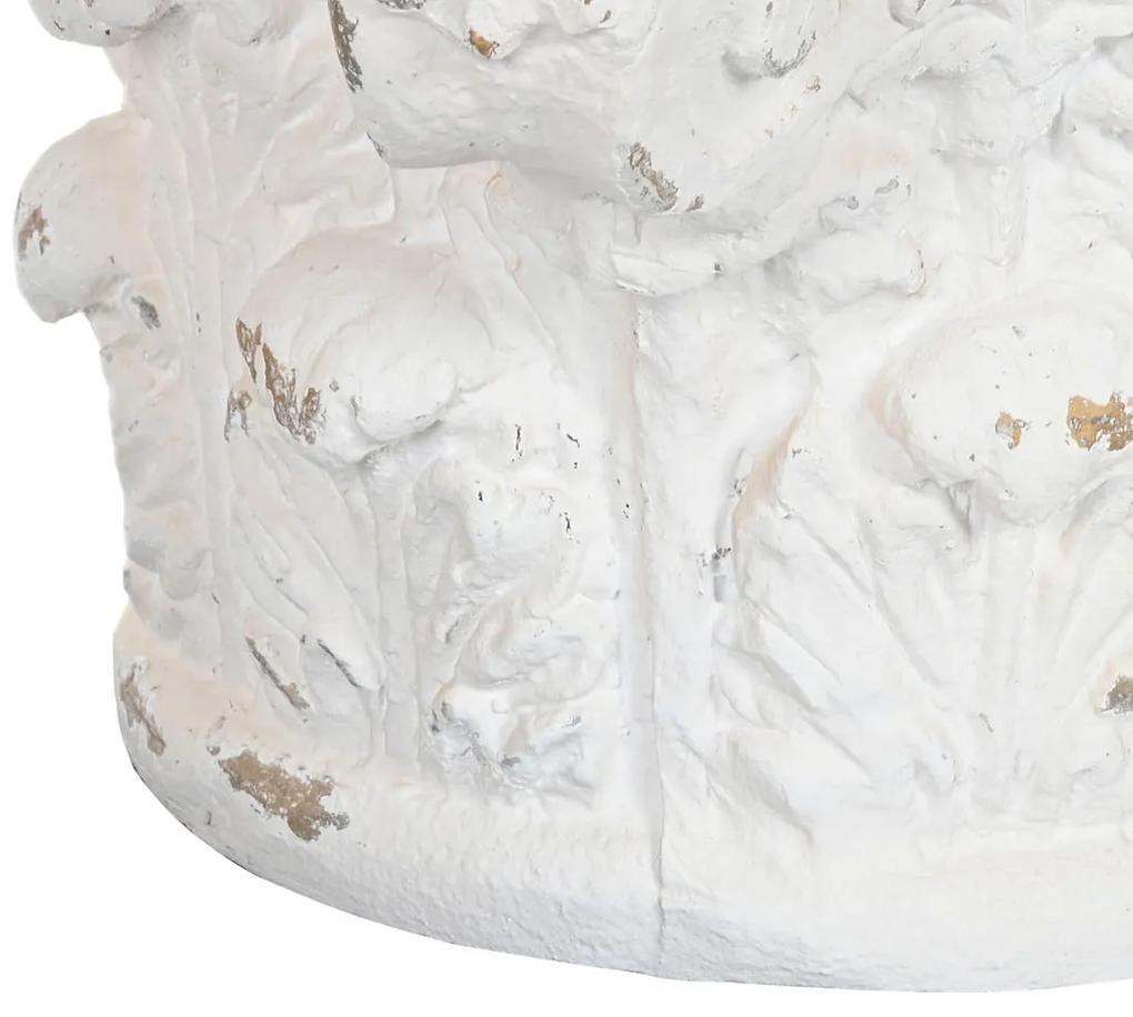 Masuta de cafea Magnesia cu aspect antichizat alb 62x62x46 cm