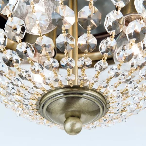 Plafonieră de cristal Orion DLU 1840/35 PLAFOND 3xE27/40W/230V d. 35 cm bronz