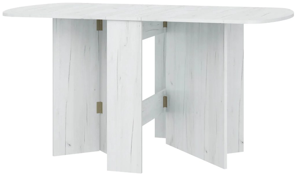 Masă de sufragerie extensibilă Elston 2 (craft alb) (pentru 4 până la 6 persoane). 1051392