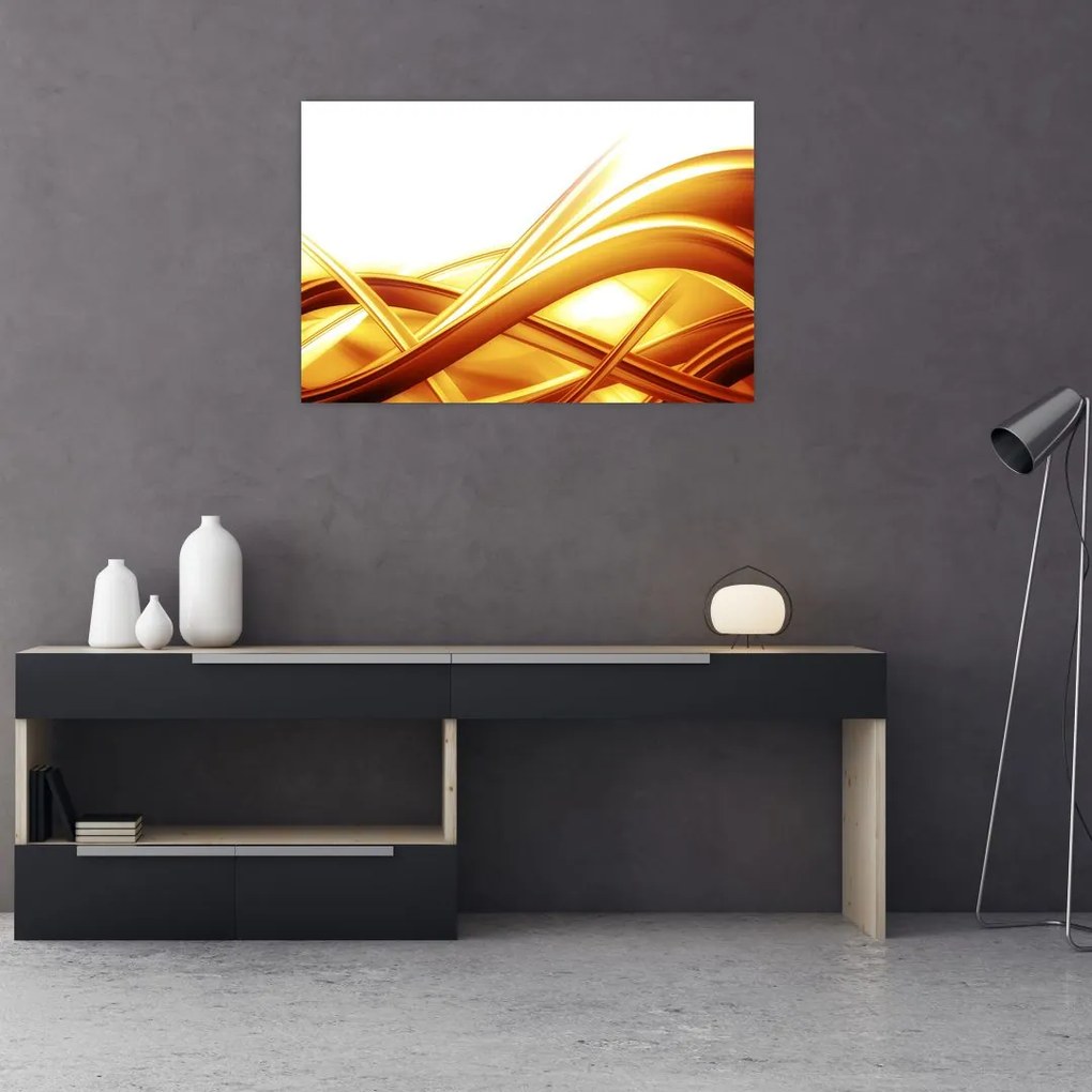 Tablou - Abstrac galben (90x60 cm)