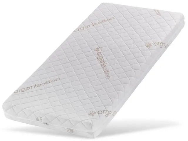 Saltea pentru bebe, Cocos 6 cm Latex 3 cm cu husa detasabila, Bumbac Organic si lana, 140x70x9 cm