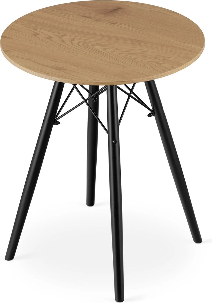 Masa de sufragerie cu blat in decor stejar OSLO 60x60