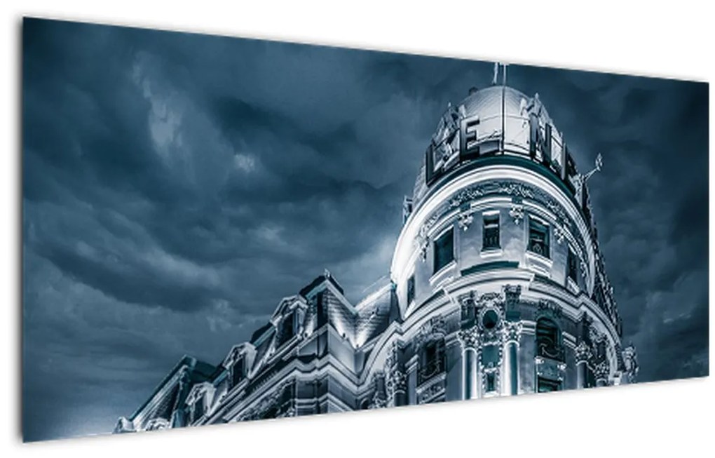 Tablou cu arhitectură în întuneric (120x50 cm)