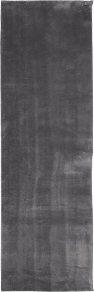 vidaXL Covor HUARTE, fir scurt, moale și lavabil, antracit, 80x250 cm