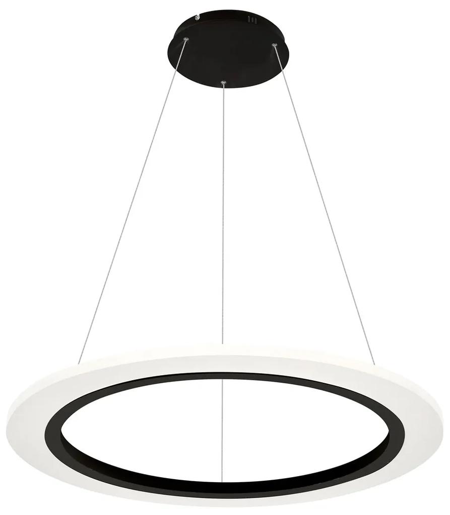 Lustra LED suspendata design modern COSMO negru, 50cm