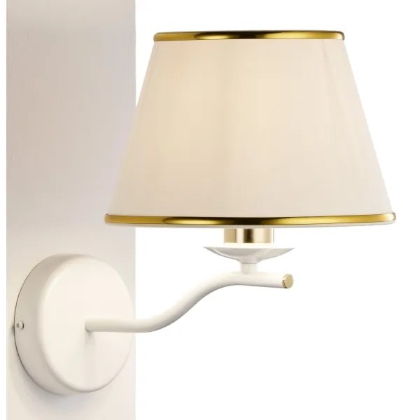 Jupiter 2086 - Aplica de perete SAMBA 1xE27/15W/230V alb/auriu