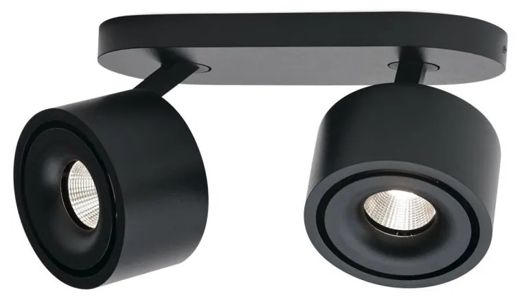 Plafoniera cu 2 Spoturi LED directionabile SPECTER negru