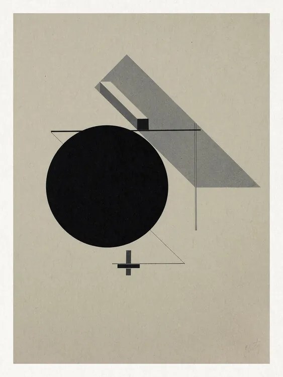 Reproducere Abstract Composition No.4, El Lissitzky