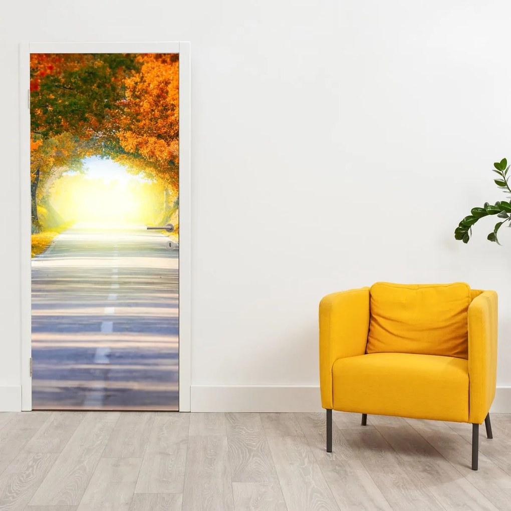 Fototapet pentru ușă - Bolta din coroana cpacilor (95x205cm)