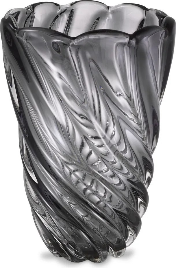 Vaza flori, Vas decorativ Contessa L, gri 115183 HZ