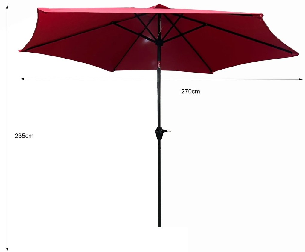 Umbrelă de grădină Onirico (roșu). 1117489