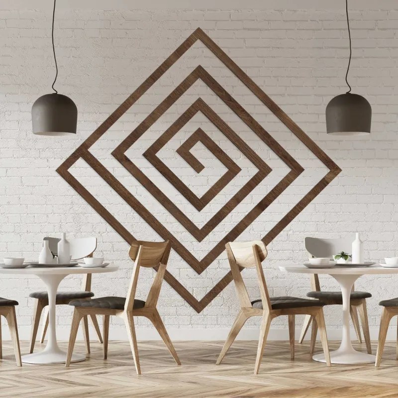 SENTOP | Decor geometric din lemn - WOORTLE