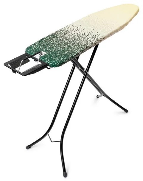 Masa de calcat Brabantia A 1008891, 110x30 cm, 7 pozitii de reglare, Suport fier de calcat, Galben/Verde
