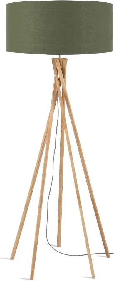 Lampadar realizat din materiale naturale, durabile si ecologice, KILIMANJARO/F verde