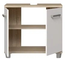 Dulap de baie VENOM, alb/stejar Sonoma