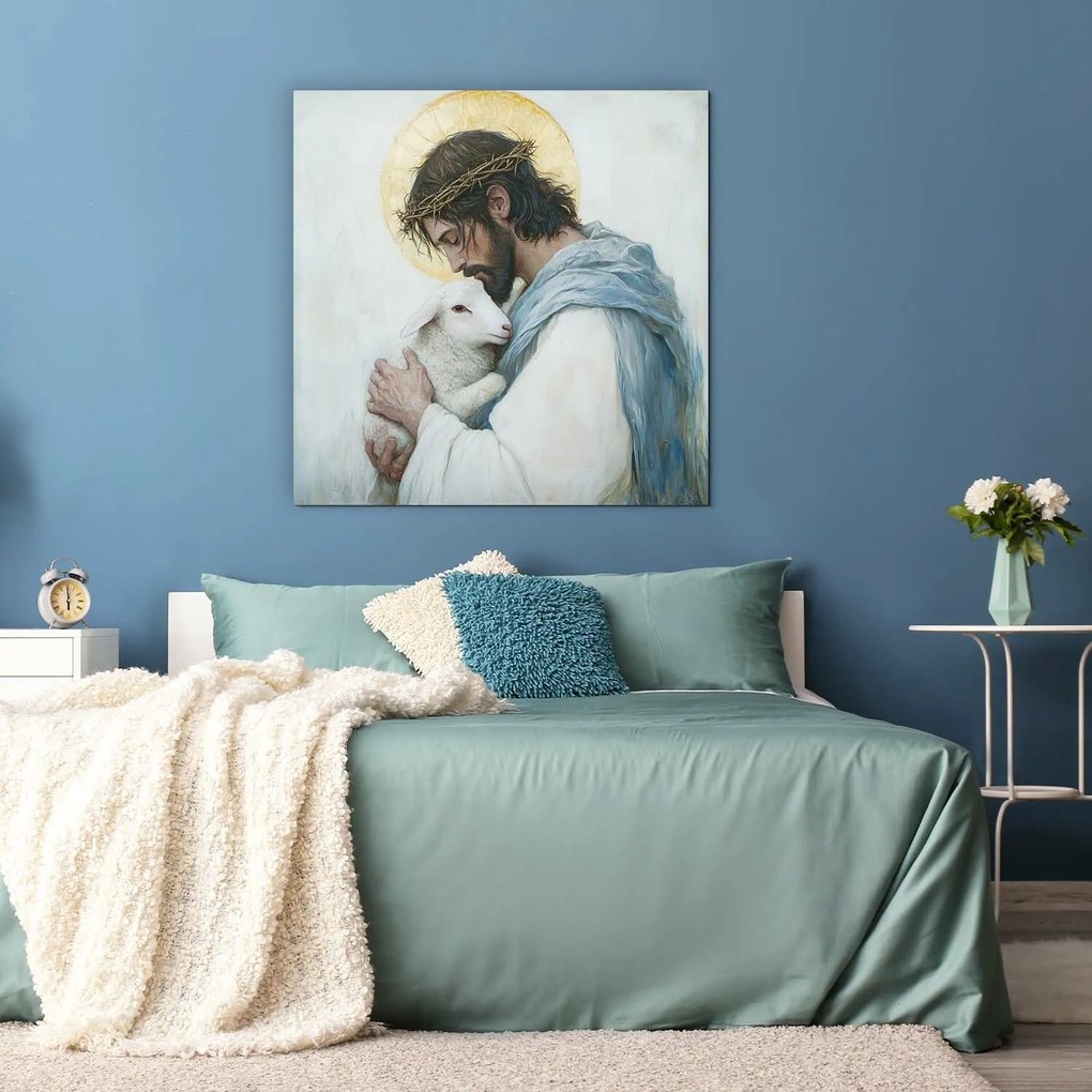 DUBLEZ | Tablou cu Isus modern - Realizat din lemn