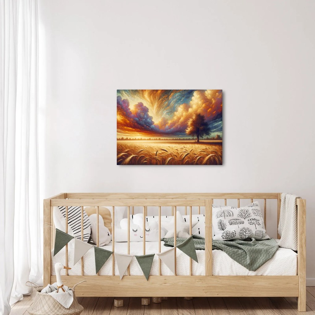 Tablou – Arbore pe câmp (70x50 cm)
