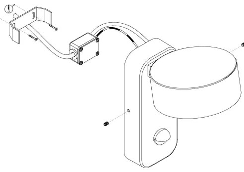 Eglo 98738 - Aplica de perete LED cu senzor PALOSCO LED/6W/230V IP44