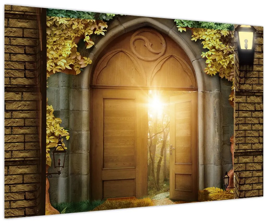 Tablou - Poarta din pădure (90x60 cm)