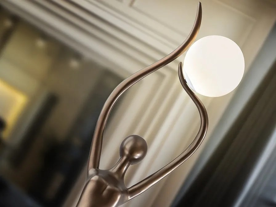 Figurina XXL decorativa, Lampa de podea El Arbol bronz