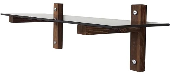 Raft de perete 85x25 cm pin/negru