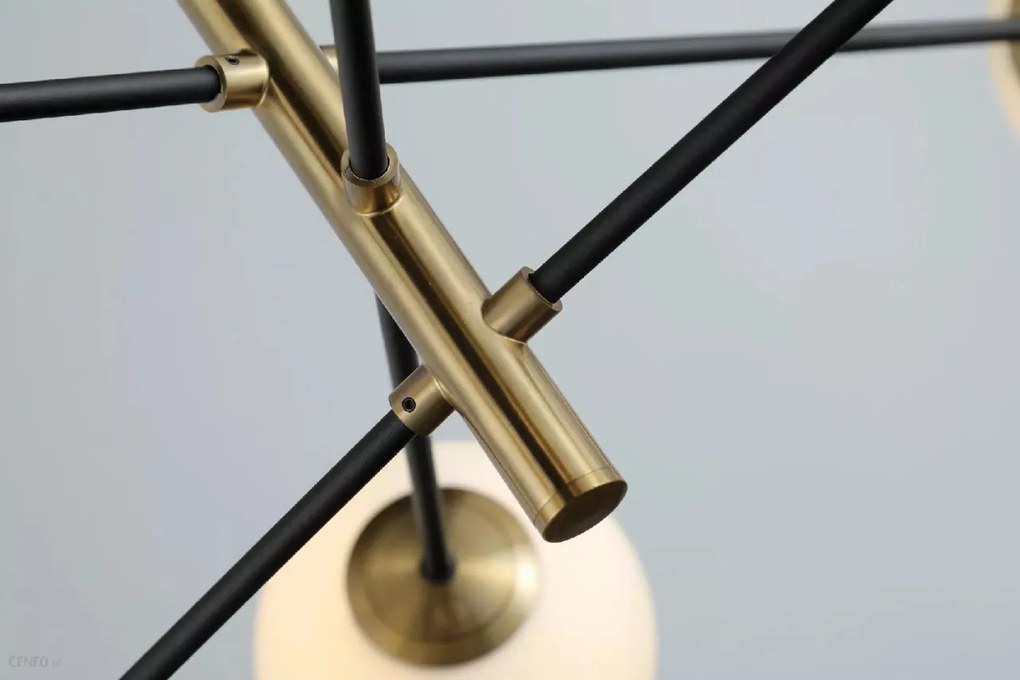 Lustra suspendata design modern OVIEDO 6 GO/BK