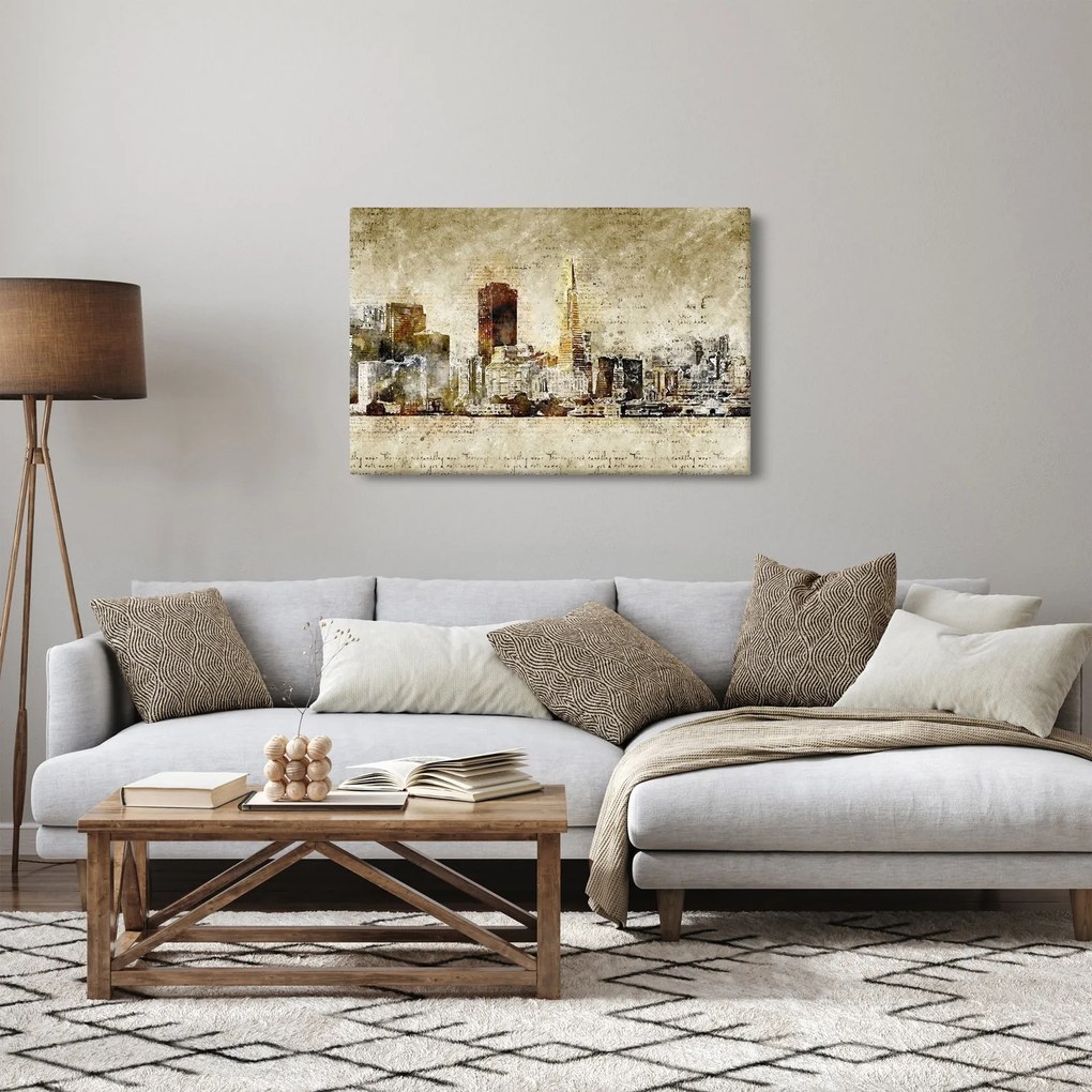 Tablou - Oraș artistic (90x60 cm)