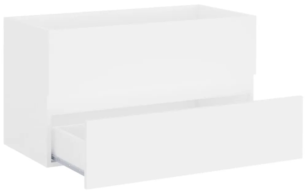 Dulap cu chiuveta incorporata, alb, PAL Alb, 80 x 38.5 x 45 cm