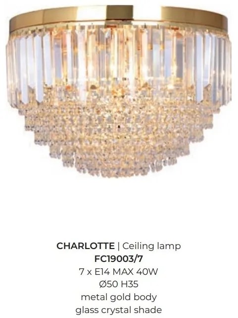Plafoniera design modern CHARLOTTE 50cm