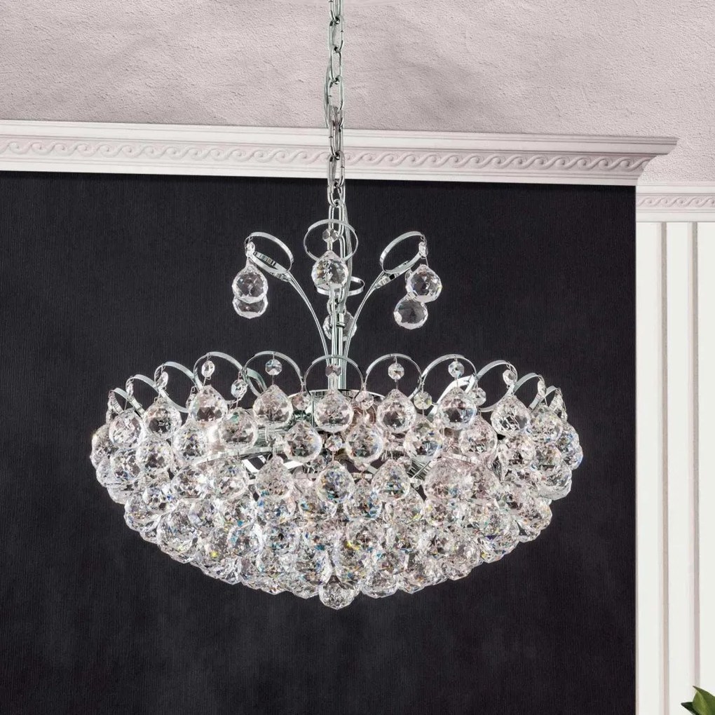 Lustra cristal Asfour, KRISTALL KLASSISCH crom 55cm