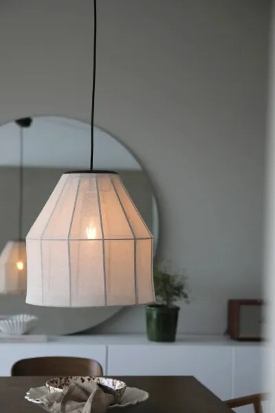Markslöjd 108956 - Lustră suspendată pe cablu AIKO 1xE27/60W/230V Diam. 37 cm crem/negru