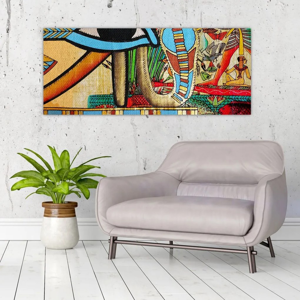 Tablou- Pictură egipteană (120x50 cm)