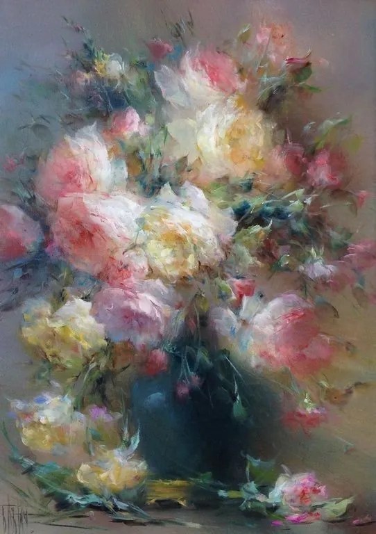 PICTURA IN ULEI Belu Tatiana - FLORAL - BT-36 50 X 40 cm