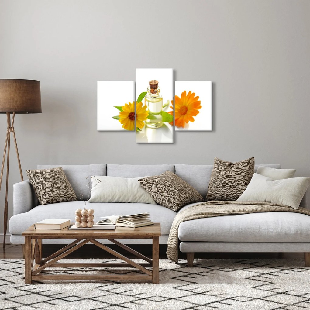 Tablou cu ulei de flori (90x60 cm)