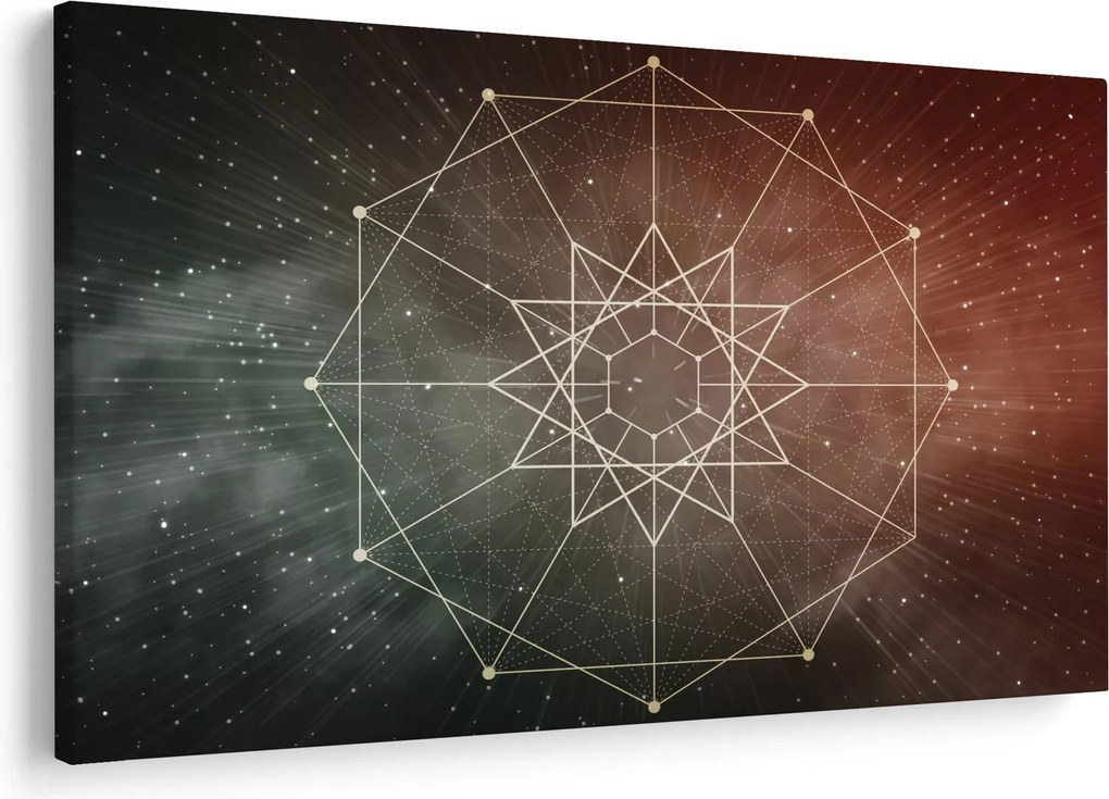 Tablou - Dodecagrama cosmică (90x60 cm)