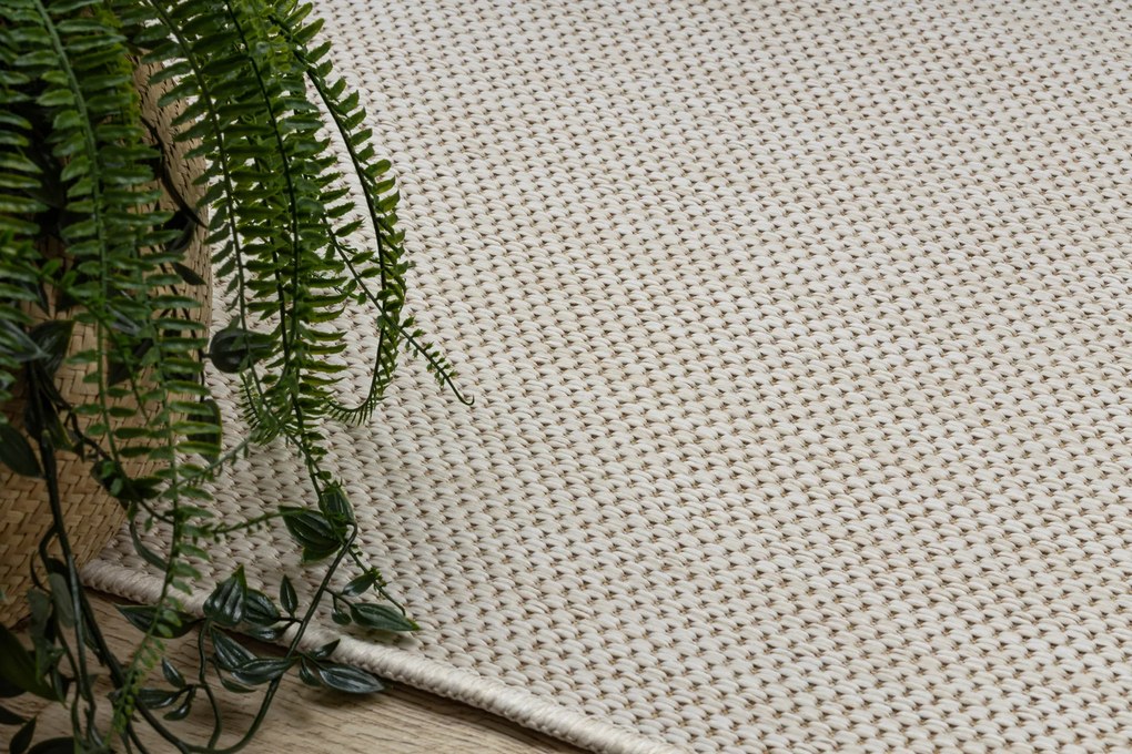 Covor, traversa SISAL SION A5165A Melanj țesute plate ecru / cremă