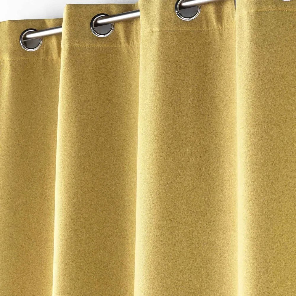 Draperie galbenă antifonică 140x260 cm Jupiter – douceur d'intérieur