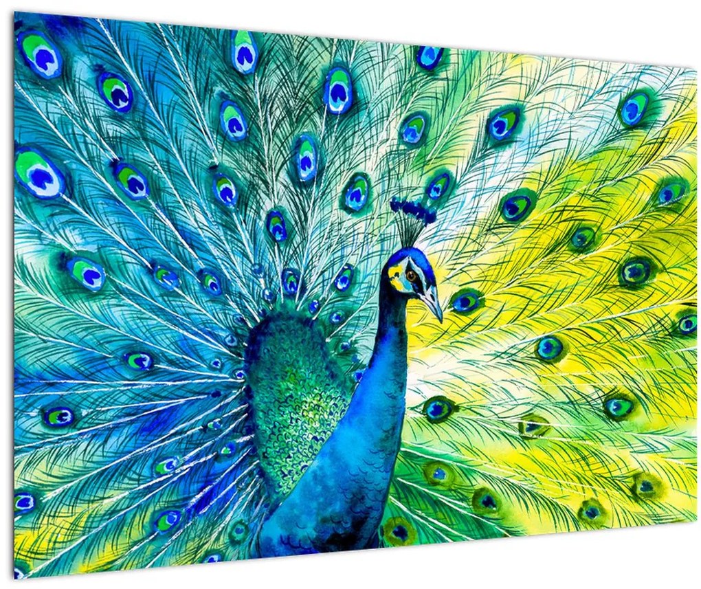 Tablou - Păun (90x60 cm)